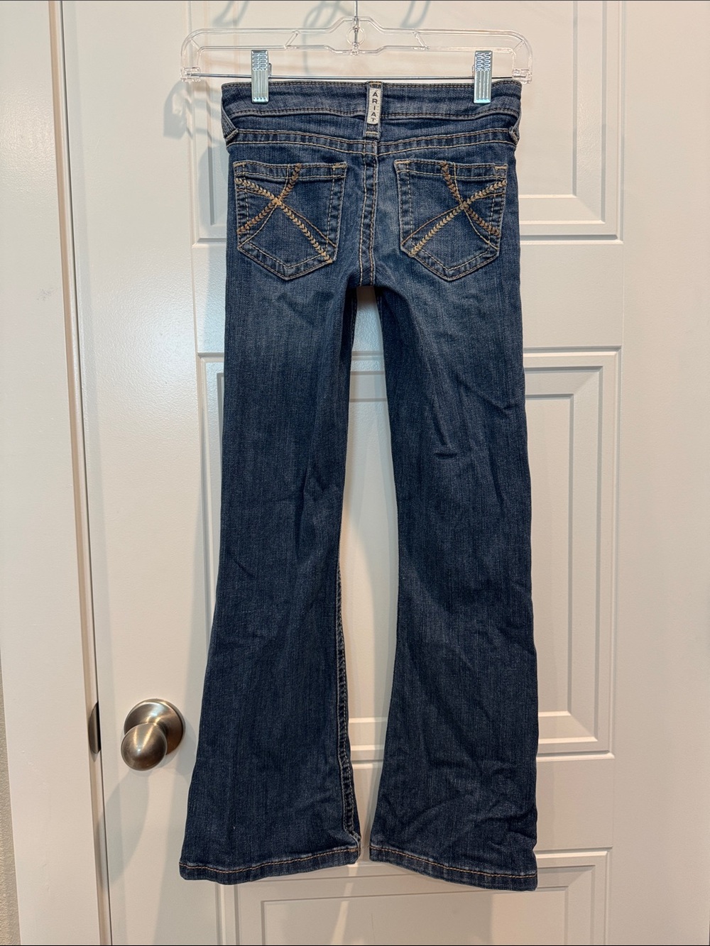 Dark Blue girls Ariat Bootcut Jeans - Classic Denim